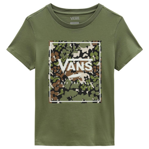 Vans Γυναικεία κοντομάνικη μπλούζα Camo Wash Box Fill Crew